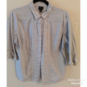 Worthington Pinstripe Button Up